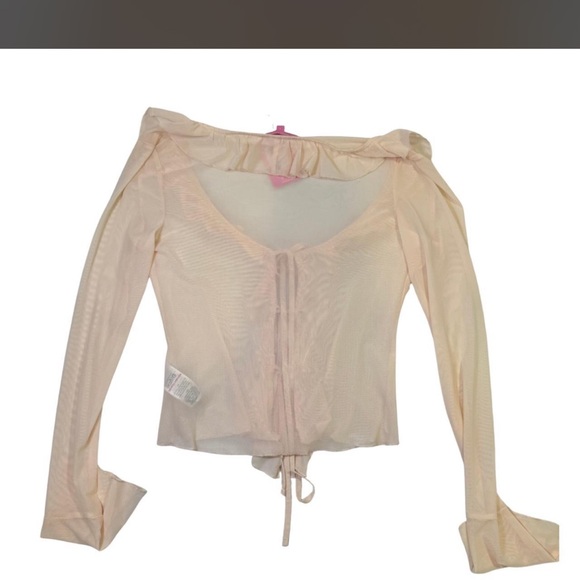 Edikted Cream Ruffle Blouse - Picture 4 of 5